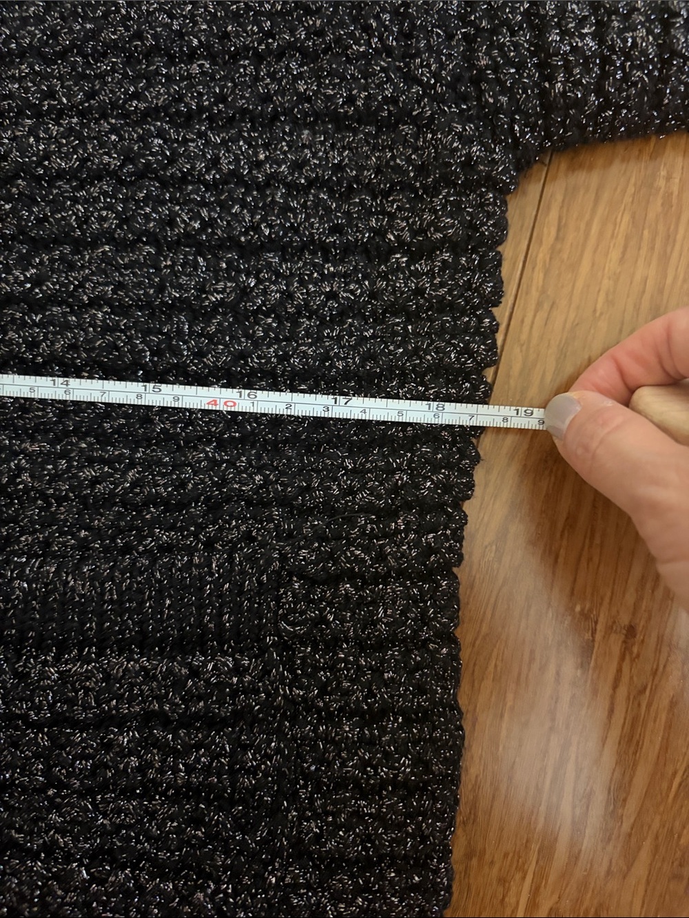 ba&sh Black Chunky Ribbed Button-Front Cardigan - Picture 2 of 5
